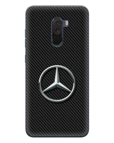 Чехол для Xiaomi POCO F1 с картинкой «Карбоновый Mercedes стиль» Чехол для Xiaomi POCO F1 с картинкой «Карбоновый Mercedes стиль»