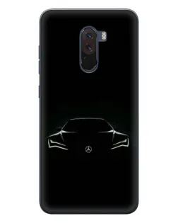 Чехол для Xiaomi POCO F1 с картинкой «Mercedes — силуэт авто» Чехол для Xiaomi POCO F1 с картинкой «Mercedes — силуэт авто»