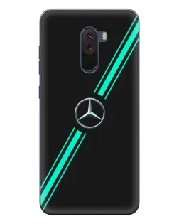 Чехол для Xiaomi POCO F1 с картинкой «Спортивные линии Mercedes» Чехол для Xiaomi POCO F1 с картинкой «Спортивные линии Mercedes»