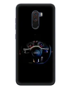 Чехол для Xiaomi POCO F1 с картинкой «Салон Audi — руль» Чехол для Xiaomi POCO F1 с картинкой «Салон Audi — руль»