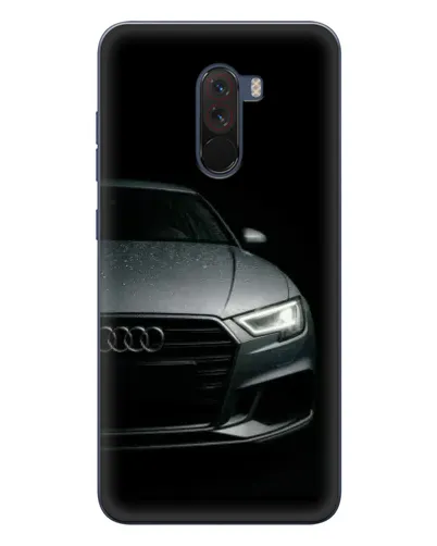 Чехол для Xiaomi POCO F1 с картинкой «Audi — детализация кузова»