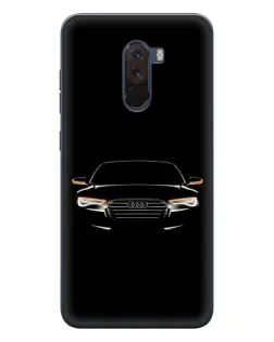 Чехол для Xiaomi POCO F1 с картинкой «Audi — ночной контур» Чехол для Xiaomi POCO F1 с картинкой «Audi — ночной контур»