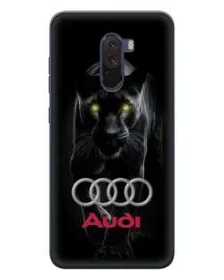 Чехол для Xiaomi POCO F1 с картинкой «Пантера и Audi» Чехол для Xiaomi POCO F1 с картинкой «Пантера и Audi»