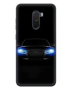 Чехол для Xiaomi POCO F1 с картинкой «Audi в неоне» Чехол для Xiaomi POCO F1 с картинкой «Audi в неоне»