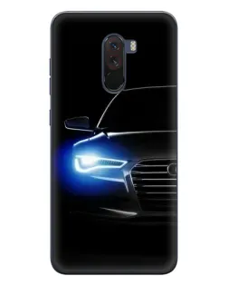 Чехол для Xiaomi POCO F1 с картинкой «Неоновый взгляд Audi» Чехол для Xiaomi POCO F1 с картинкой «Неоновый взгляд Audi»