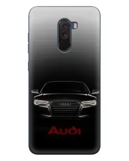 Чехол для Xiaomi POCO F1 с картинкой «Audi — градиентный контур» Чехол для Xiaomi POCO F1 с картинкой «Audi — градиентный контур»