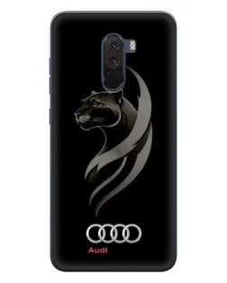 Чехол для Xiaomi POCO F1 с картинкой «Графика — пантера и Audi» Чехол для Xiaomi POCO F1 с картинкой «Графика — пантера и Audi»