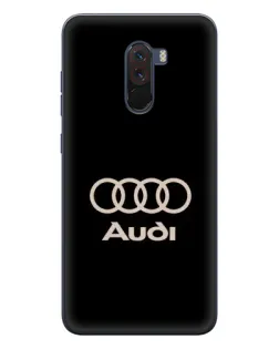 Чехол для Xiaomi POCO F1 с картинкой «Audi — золотой логотип» Чехол для Xiaomi POCO F1 с картинкой «Audi — золотой логотип»