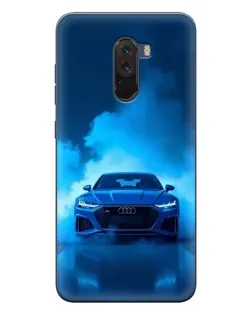 Чехол для Xiaomi POCO F1 с картинкой «Audi — голубая энергия» Чехол для Xiaomi POCO F1 с картинкой «Audi — голубая энергия»