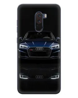 Чехол для Xiaomi POCO F1 с картинкой «Audi — ночное отражение» Чехол для Xiaomi POCO F1 с картинкой «Audi — ночное отражение»