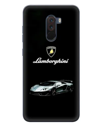 Чехол для Xiaomi POCO F1 с картинкой «Логотип Lamborghini классика»