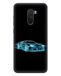 Чехол для Xiaomi POCO F1 с картинкой «Неоновый контур Lamborghini» Чехол для Xiaomi POCO F1 с картинкой «Неоновый контур Lamborghini»