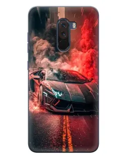 Чехол для Xiaomi POCO F1 с картинкой «Lamborghini красный дым» Чехол для Xiaomi POCO F1 с картинкой «Lamborghini красный дым»