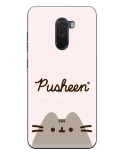 Чехол для Xiaomi POCO F1 с картинкой «Pusheen логотип» Чехол для Xiaomi POCO F1 с картинкой «Pusheen логотип»