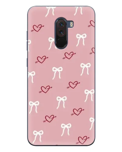 Чехол для Xiaomi POCO F1 с картинкой «Сердца и банты» Чехол для Xiaomi POCO F1 с картинкой «Сердца и банты»