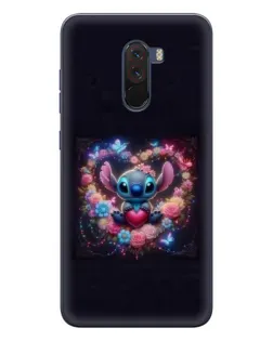 Чехол для Xiaomi POCO F1 с картинкой «Stitch в цветах» Чехол для Xiaomi POCO F1 с картинкой «Stitch в цветах»