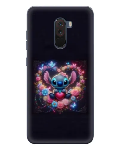 Чехол для Xiaomi POCO F1 с картинкой «Stitch в цветах» Чехол для Xiaomi POCO F1 с картинкой «Stitch в цветах»