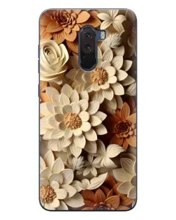 Чехол для Xiaomi POCO F1 с картинкой «Бежевый флористический декор» Чехол для Xiaomi POCO F1 с картинкой «Бежевый флористический декор»