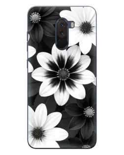 Чехол для Xiaomi POCO F1 с картинкой «Монохромные астры» Чехол для Xiaomi POCO F1 с картинкой «Монохромные астры»