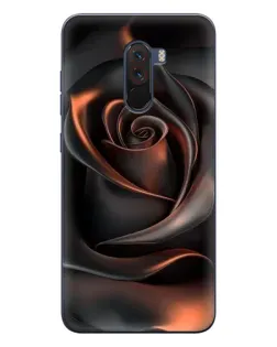 Чехол для Xiaomi POCO F1 с картинкой «Шелковая черная роза» Чехол для Xiaomi POCO F1 с картинкой «Шелковая черная роза»