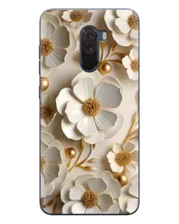 Чехол для Xiaomi POCO F1 с картинкой «Белие бумажние цвети» Чехол для Xiaomi POCO F1 с картинкой «Белие бумажние цвети»
