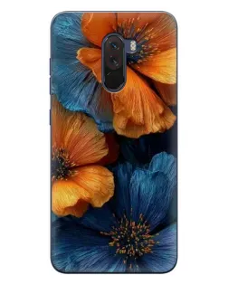 Чехол для Xiaomi POCO F1 с картинкой «Яркая сине-оранжевая флора» Чехол для Xiaomi POCO F1 с картинкой «Яркая сине-оранжевая флора»