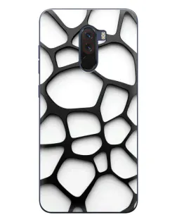 Чехол для Xiaomi POCO F1 с картинкой «Белая объемная сетка» Чехол для Xiaomi POCO F1 с картинкой «Белая объемная сетка»