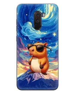 Чехол для Xiaomi POCO F1 с картинкой «Капибара Ван Гога»