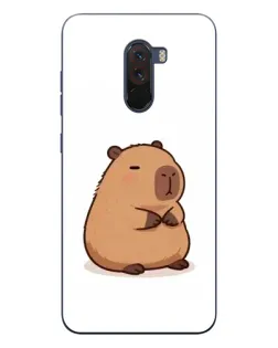 Чехол для Xiaomi POCO F1 с картинкой «Толстенькая капибара»