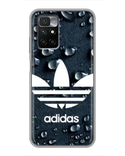 Чехол для Xiaomi Redmi 10 с картинкой «Adidas Trefoil Blue»
