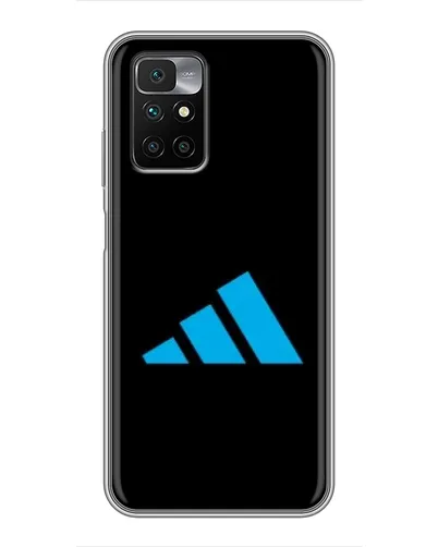 Чехол для Xiaomi Redmi 10 с картинкой «Adidas Cyan Logo»