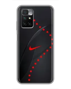 Чехол для Xiaomi Redmi 10 с картинкой «Абстрактный дизайн Nike» Чехол для Xiaomi Redmi 10 с картинкой «Абстрактный дизайн Nike»