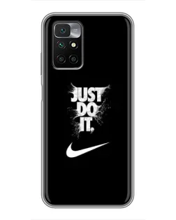 Чехол для Xiaomi Redmi 10 с картинкой «Текстовый принт Nike» Чехол для Xiaomi Redmi 10 с картинкой «Текстовый принт Nike»