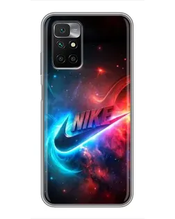 Чехол для Xiaomi Redmi 10 с картинкой «Огненный логотип Nike» Чехол для Xiaomi Redmi 10 с картинкой «Огненный логотип Nike»