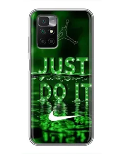 Чехол для Xiaomi Redmi 10 с картинкой «Зеленый неоновый Nike» Чехол для Xiaomi Redmi 10 с картинкой «Зеленый неоновый Nike»