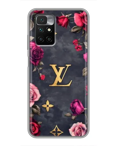 Чехол для Xiaomi Redmi 10 с картинкой «Цветочный Louis Vuitton»