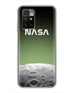 Чехол для Xiaomi Redmi 10 с картинкой «NASA — лунный градиент» Чехол для Xiaomi Redmi 10 с картинкой «NASA — лунный градиент»