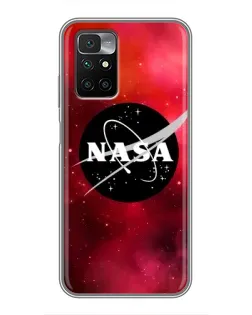 Чохол для Xiaomi Redmi 10 з картинкою «NASA — червона туманність»