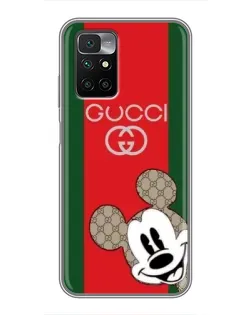 Чохол для Xiaomi Redmi 10 з картинкою «Gucci — смуги та Міккі» Чохол для Xiaomi Redmi 10 з картинкою «Gucci — смуги та Міккі»