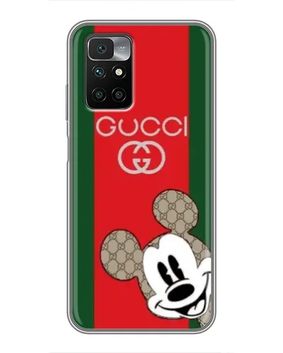 Чехол для Xiaomi Redmi 10 с картинкой «Gucci — полосы и Микки» Чехол для Xiaomi Redmi 10 с картинкой «Gucci — полосы и Микки»