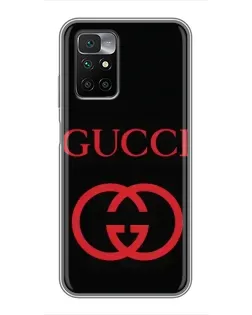 Чохол для Xiaomi Redmi 10 з картинкою «Gucci — червоний логотип» Чохол для Xiaomi Redmi 10 з картинкою «Gucci — червоний логотип»