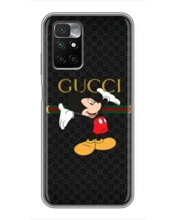 Чохол для Xiaomi Redmi 10 з картинкою «Міккі Маус Gucci» Чохол для Xiaomi Redmi 10 з картинкою «Міккі Маус Gucci»