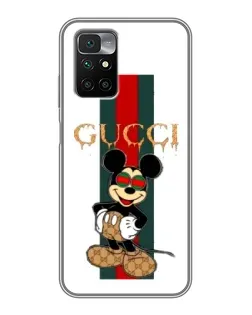 Чохол для Xiaomi Redmi 10 з картинкою «Міккі Маус Gucci — смуги» Чохол для Xiaomi Redmi 10 з картинкою «Міккі Маус Gucci — смуги»