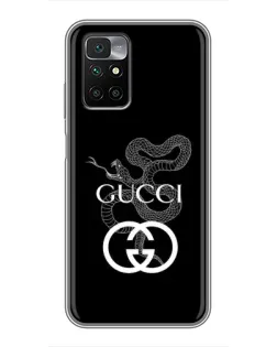 Чохол для Xiaomi Redmi 10 з картинкою «Gucci — срібна змія» Чохол для Xiaomi Redmi 10 з картинкою «Gucci — срібна змія»