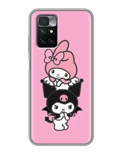 Чехол для Xiaomi Redmi 10 с картинкой «My Melody и Kuromi»