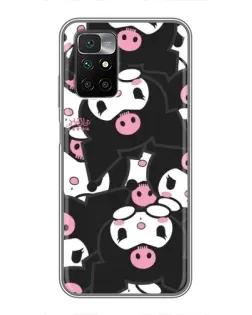 Чехол для Xiaomi Redmi 10 с картинкой «Паттерн голов Куроми»