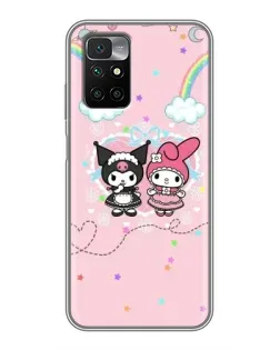 Чехол для Xiaomi Redmi 10 с картинкой «My Melody и Kuromi»