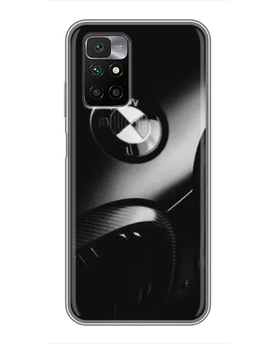 Чехол для Xiaomi Redmi 10 с картинкой «Эмблема BMW — макро»