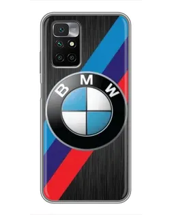 Чохол для Xiaomi Redmi 10 з картинкою «BMW M-stripes стиль»
