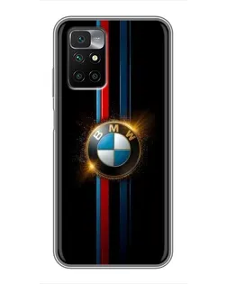 Чохол для Xiaomi Redmi 10 з картинкою «BMW M-Power неон»